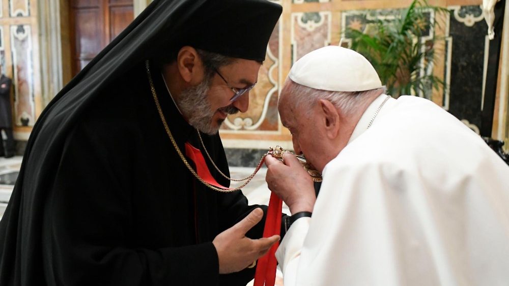 Падчас аўдыенцыі для ўдзельнікаў Міжнароднага кангрэса душпастырства моладзі