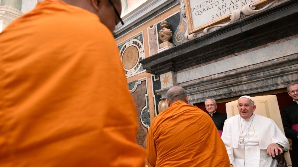 Аўдыенцыя для дэлегацый будыйскіх манахаў з Тайланда