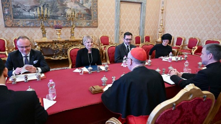 Mkutano wa Rais wa Slovakia na Sekretarieti ya Vatican