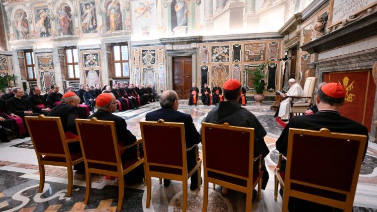 L'incontro in Sala Clementina