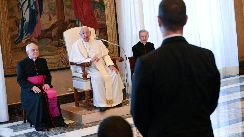 Аўдыенцыя для супольнасці Папскай касцёльнай акадэміі