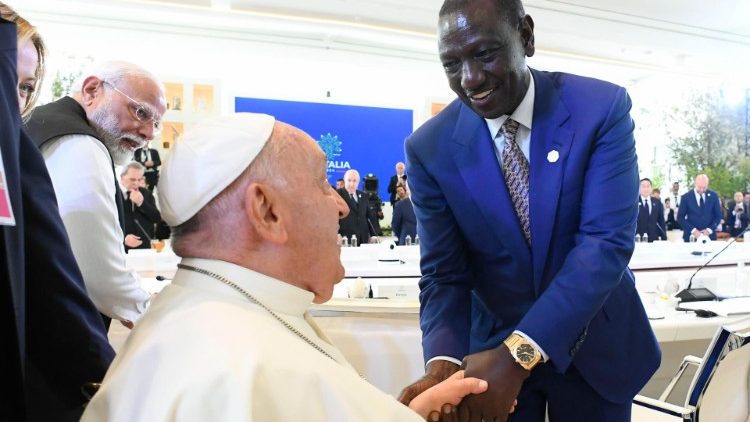 Com o presidente do Quênia, William Ruto