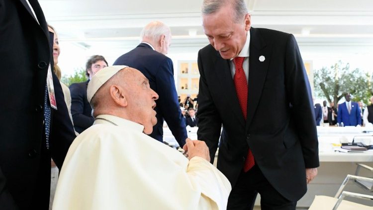 Com Recep Tayyip Erdoğan, presidente da Turquia