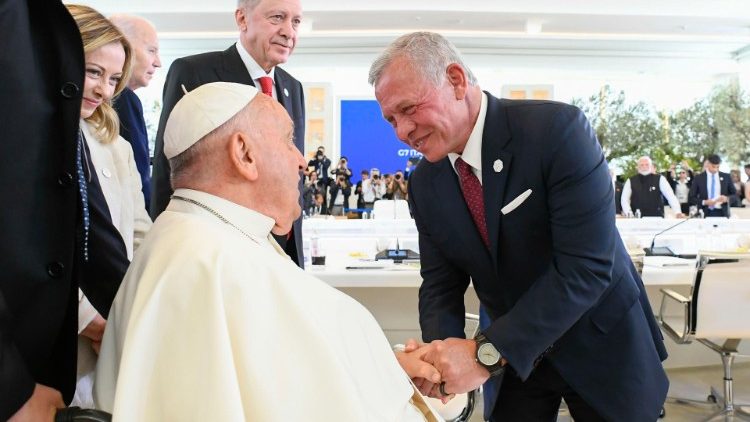 Com Abdullah II, rei da Jordânia