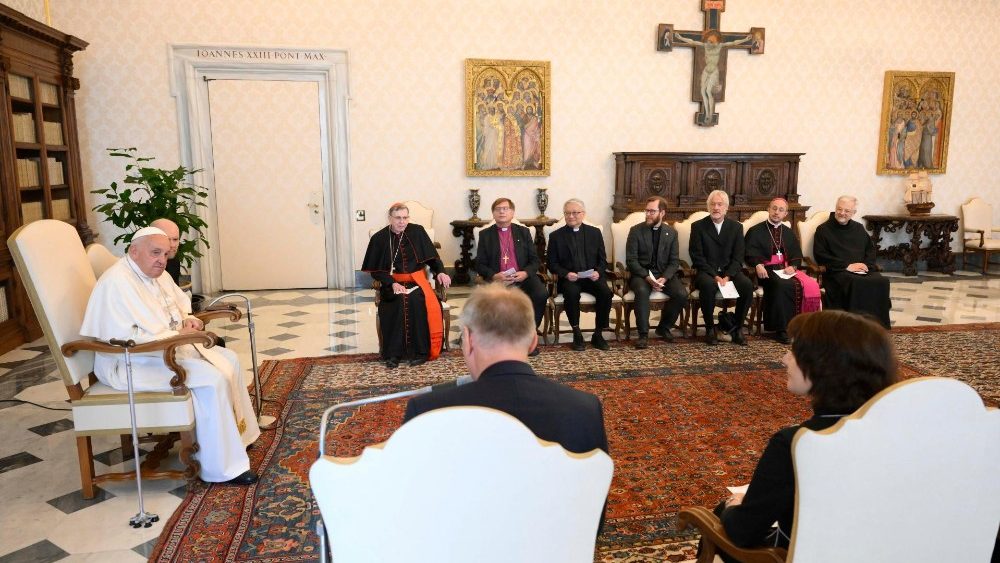 Papa com delegação da Federação Luterana Mundial 