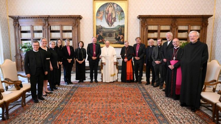 File photo of Pope Francis receiving delegation of LWF in the Vatican in June 2024