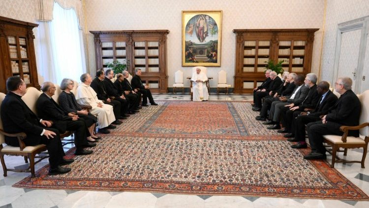 O encontro do Papa com membros do Conselho Ordinário da Secretaria Geral do Sínodo, em 26 de junho de 2024. (Foto de arquivo)