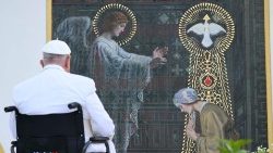 Францішак пасля Імшы ў Трыесце