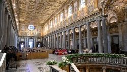 2024.08.05 Rugăciunea Vesperelor în solemnitatea ”Sfânta Maria a Zăpezii”. Fotografie din arhivă.