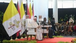 2024.09.07 Viaggio Apostolico in Papua Nuova Guinea - Incontro con le Autorita'