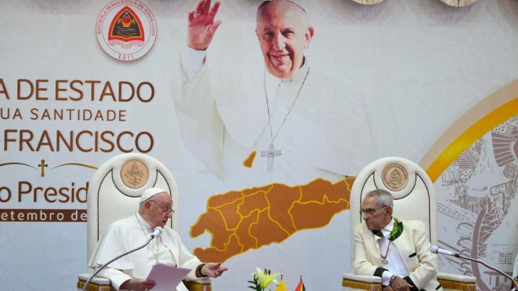 Papež Frančišek in državni predsednik Josè Manuel Ramos-Horta
