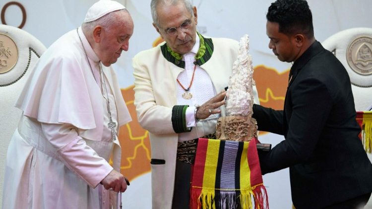 Papa Francesco e il presidente di Timor-Leste Horta