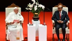 2024.09.12 Viaggio Apostolico a Singapore - Incontro con le Autorita'