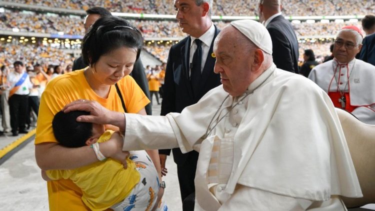 2024.09.12 सिगापुर में पवित्र मिस्सा के दौरान संत पापा फ्राँसिस