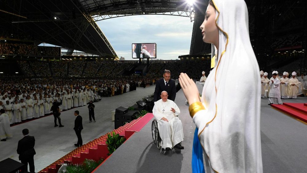 Călătoria apostolică a papei Francisc în Singapore (Sfânta Liturghie, pe Stadionul Național, joi, 12 septembrie 2024)