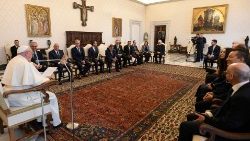 Папская аўдыенцыя для супрацоўнікаў адукацыйнага цэнтра Laudato si’ у Кастэль Гандольфа