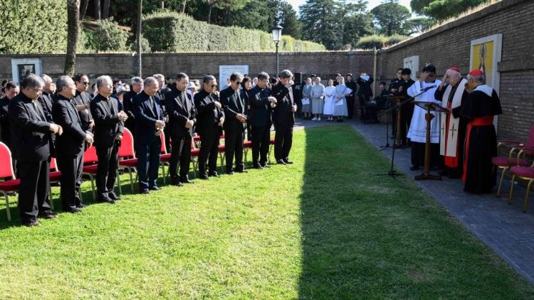 Feier in den Vatikanischen Gärten