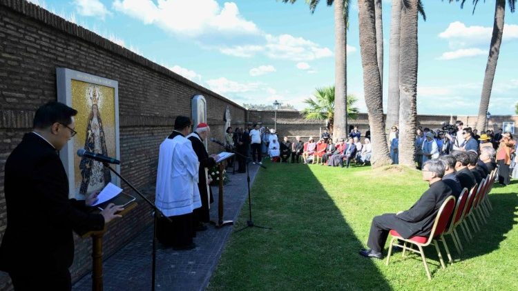 2024.09.20 Inaugurazione mosaico dalla Corea nei Giardini Vaticani 