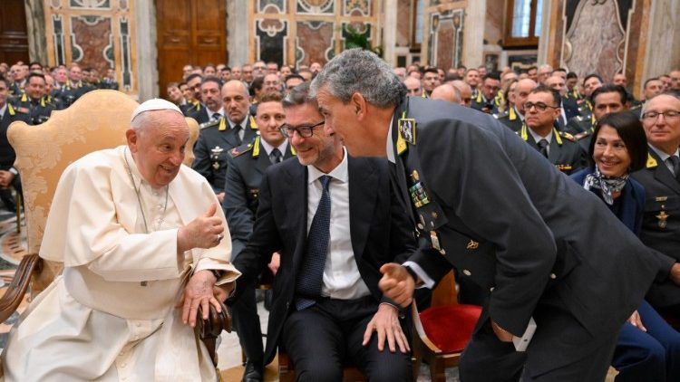 Audiencia del Papa Francisco a los militares de la Guardia de Finanza - sábado 21 de septiembre de 2024. (Vatican Media)