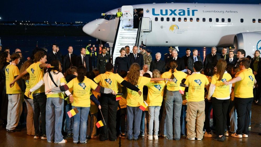 Цырымонія прывітання на авіябазе Мельсбрук