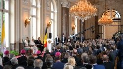 2024.09.27 Viaggio Apostolico in Belgio - Incontro con le AutoritÃ 