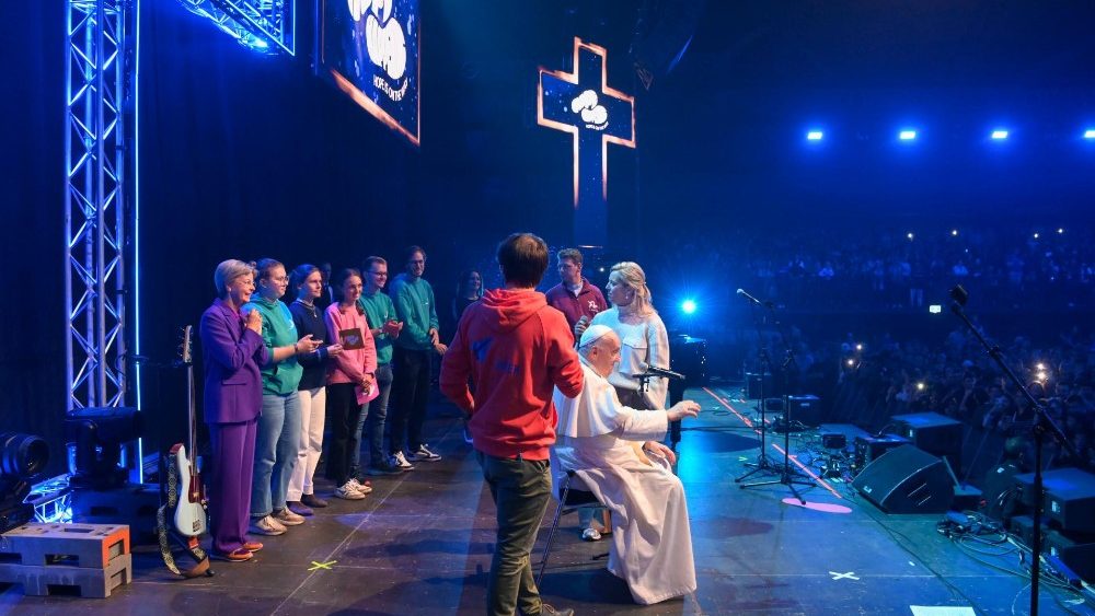 2024.09.28 Viaggio Apostolico in Belgio - Veglia giovani