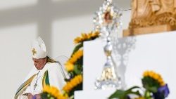Le Pape François lors de la messe en Belgique ce dimanche 29 septembre. 