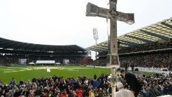 Papież w Belgii na Stadionie Króla Baldwina
