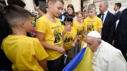 Spotkanie Papieża z pielgrzymami z Ukrainy 