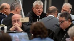 Кардинал Конрад Краєвський промовляє до учасників синодального зібрання