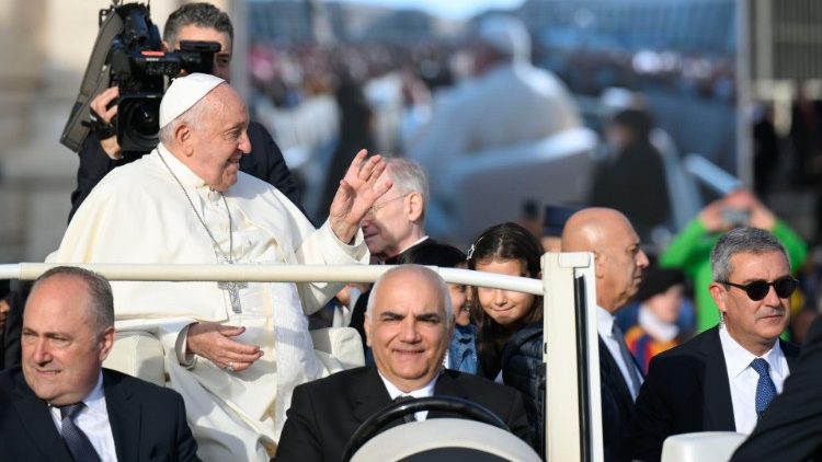 09-10-2024 Papież Franciszek podczas audiencji środowej