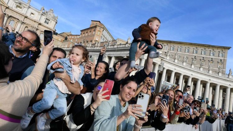 Un gruppo di pellegrini