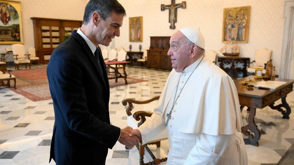 Падчас візіту прэм'ер-міністра Іспаніі Педра Санчэса ў Ватыкан
