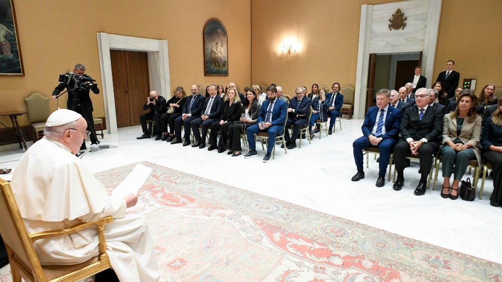 Папская аўдыенцыя для дэлегацыі Італьянскага таварыства хірургіі