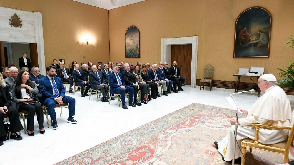 Папская аўдыенцыя для дэлегацыі Італьянскага таварыства хірургіі