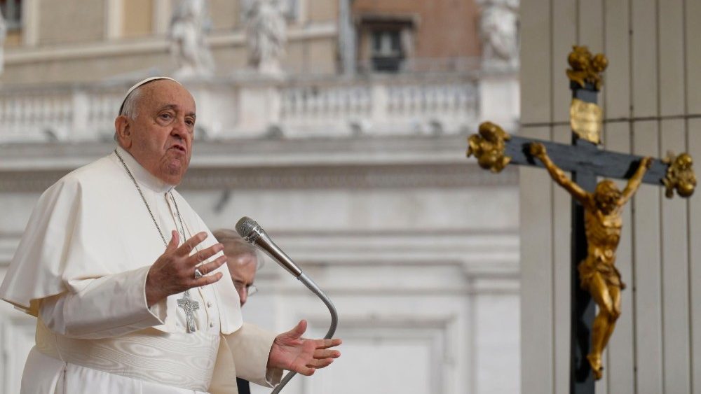Падчас агульнай аўдыенцыі на плошчы святога Пятра