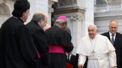 Papst Franziskus bei der Generalaudienz