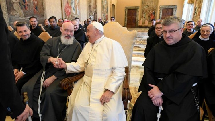 Pope Francis meets the Vatican Penitentiaries in the Consistory Hall