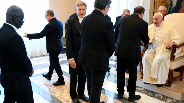 Pope Francis meeting participants in the 16th General Chapter of the Scalabrinian Missionaries