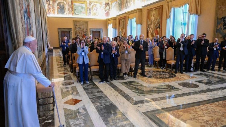 Pope Francis encounters members of Catholic Action's Education Movement