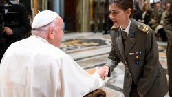 Rencontre du Pape avec des militaires italiens, le 7 novembre 2024