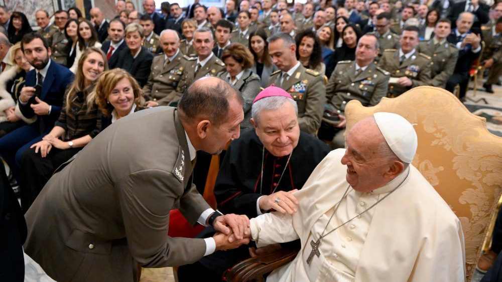 Аўдыенцыя для корпуса Матэрыяльнага забеспячэння і транспартных войск Італіі