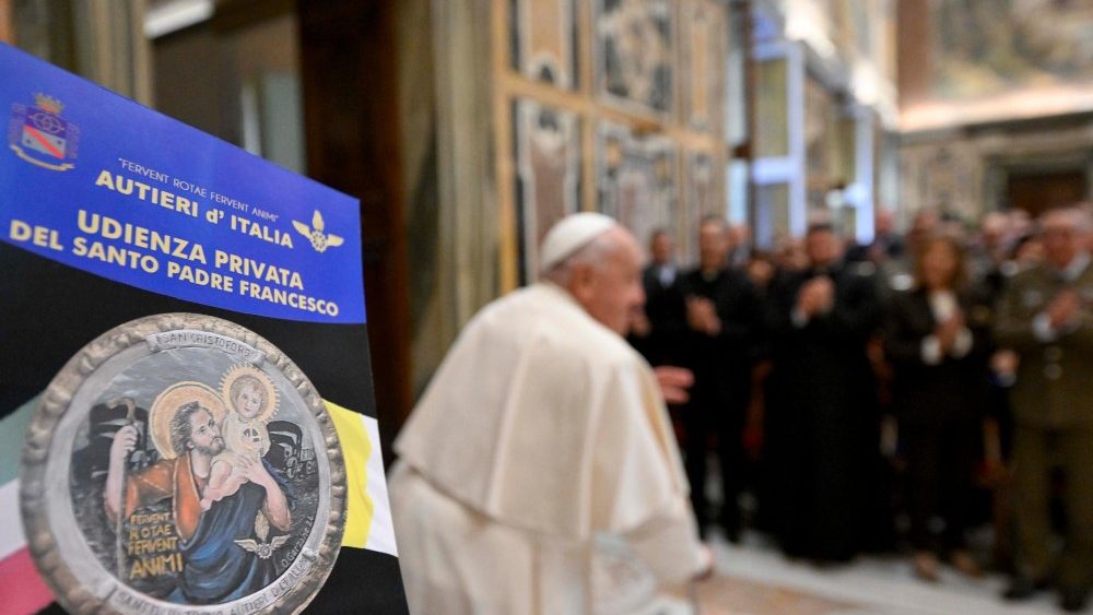 Аўдыенцыя для корпуса Матэрыяльнага забеспячэння і транспартных войск Італіі