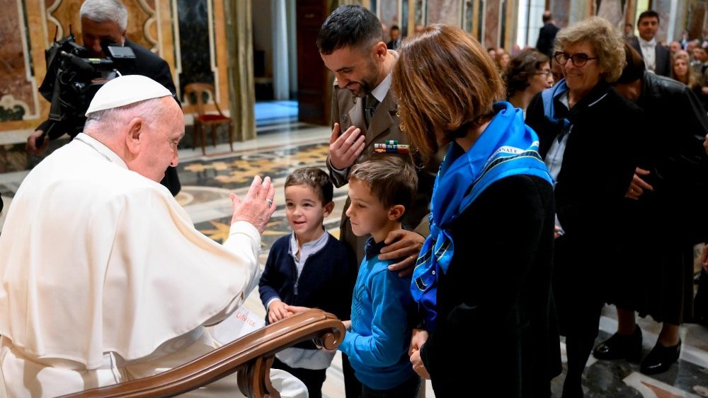 Аўдыенцыя для корпуса Матэрыяльнага забеспячэння і транспартных войск Італіі
