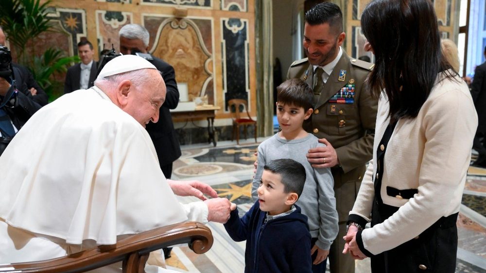 Аўдыенцыя для корпуса Матэрыяльнага забеспячэння і транспартных войск Італіі