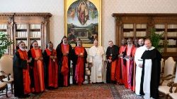 Pope Francis meeting the Holy Synod of the Malankara Mar Thoma Syrian Church