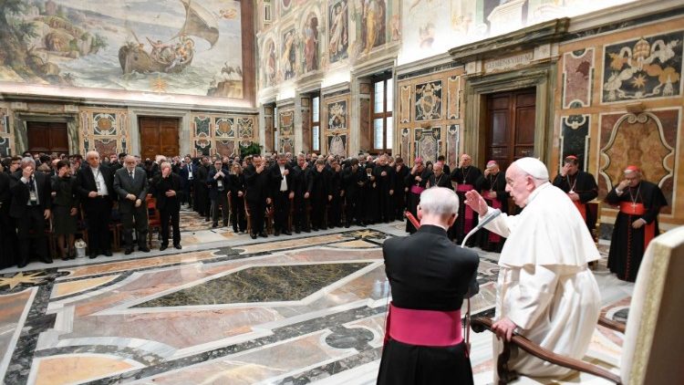 2024.11.14 Spotkanie z uczestnikami konferencji naukowej zorganizowanej prze Dykasterię Spraw Kanonizacyjnych