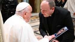 2024.11.14 Spotkanie z uczestnikami konferencji naukowej zorganizowanej prze Dykasterię Spraw Kanonizacyjnych 