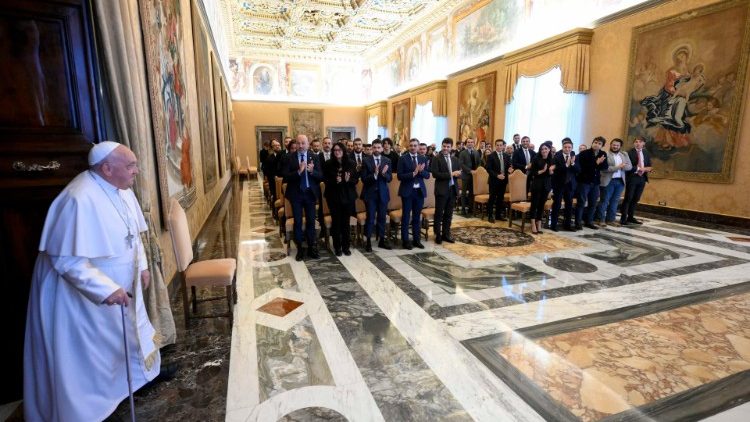 Audiencia del Papa a una Delegación del Consejo Nacional de Jóvenes italianos