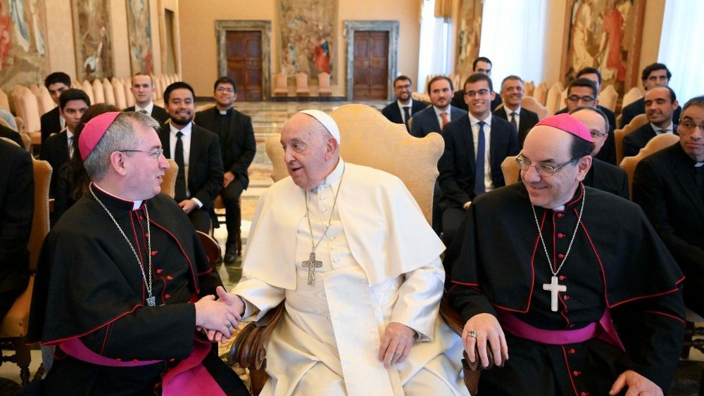 Аўдыенцыя для дэлегацыі іспанскіх семінарый